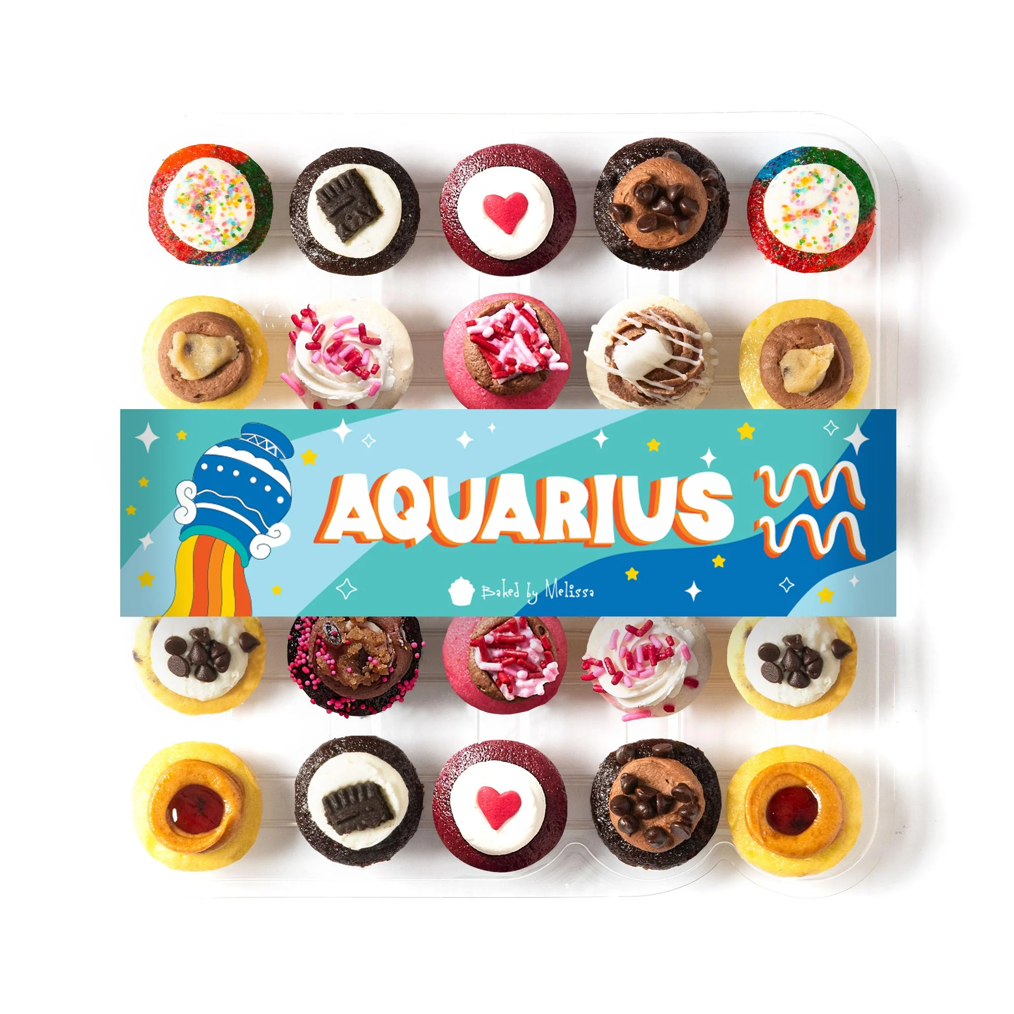 Aquarius Cupcakes 25-Pack