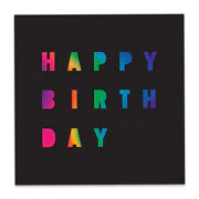 Black Birthday Gift Box 25-Pack
