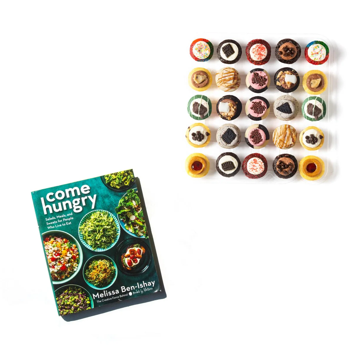 Come Hungry Cookbook & Cupcakes 25-Pack