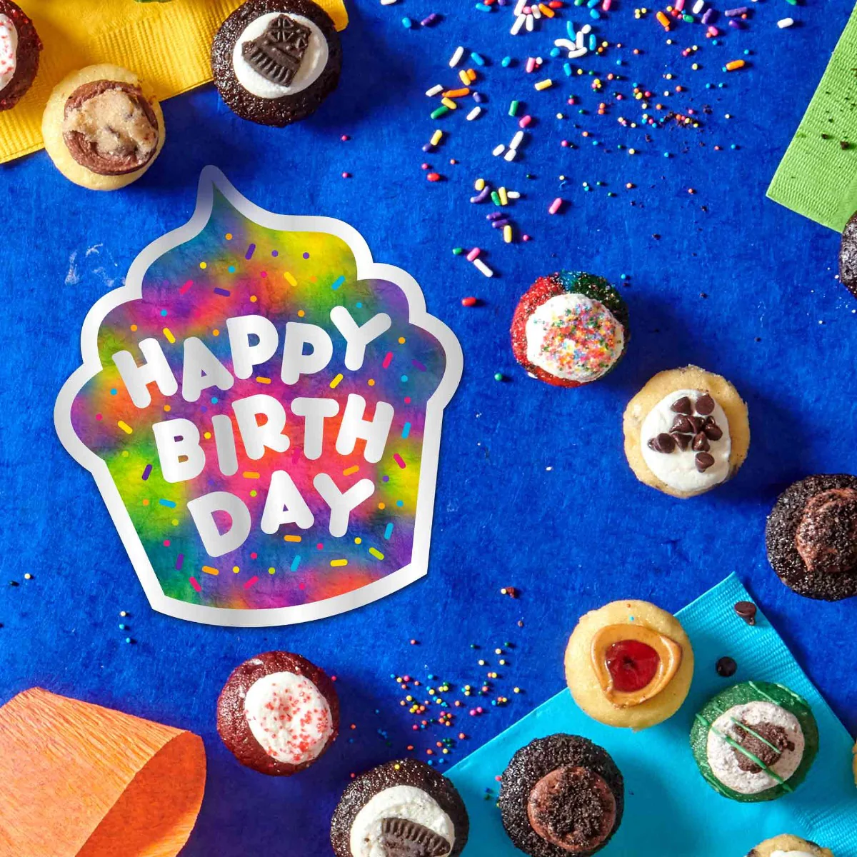 Happy Birthday Cupcakes & Card 50-Pack - Image 3