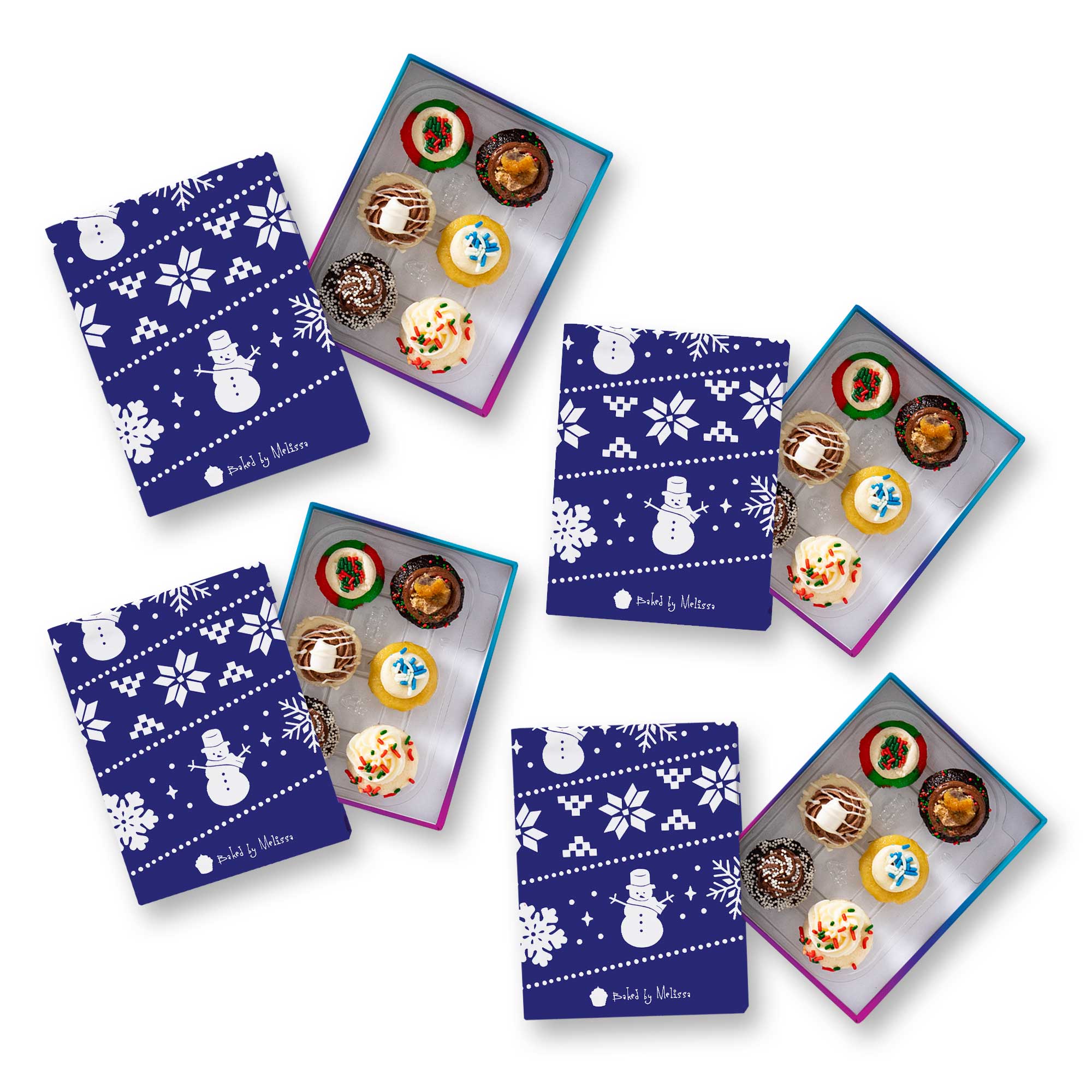Let it Snow Cupcakes 6-Pack (Bundle of 4)