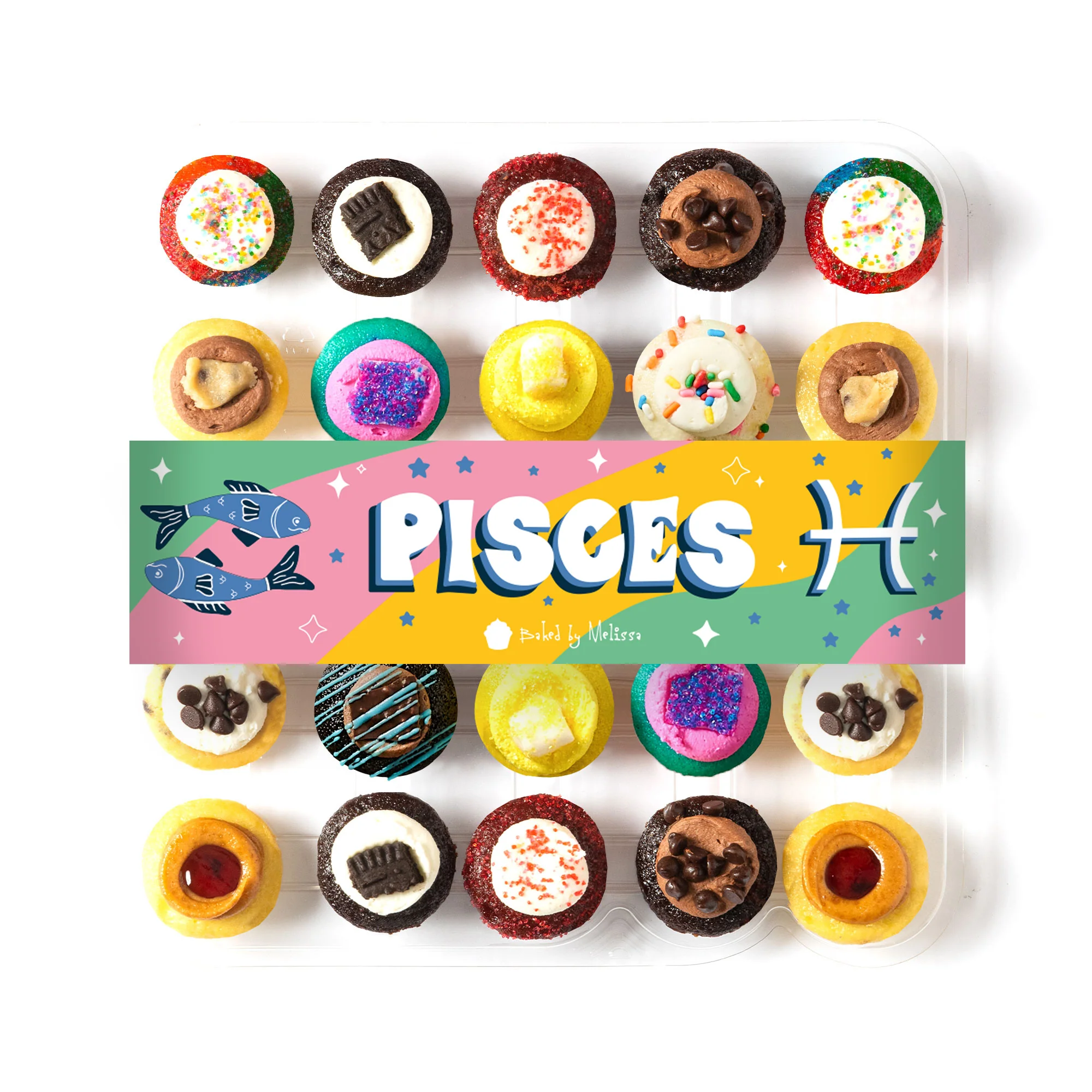 Pisces Cupcakes 25-Pack