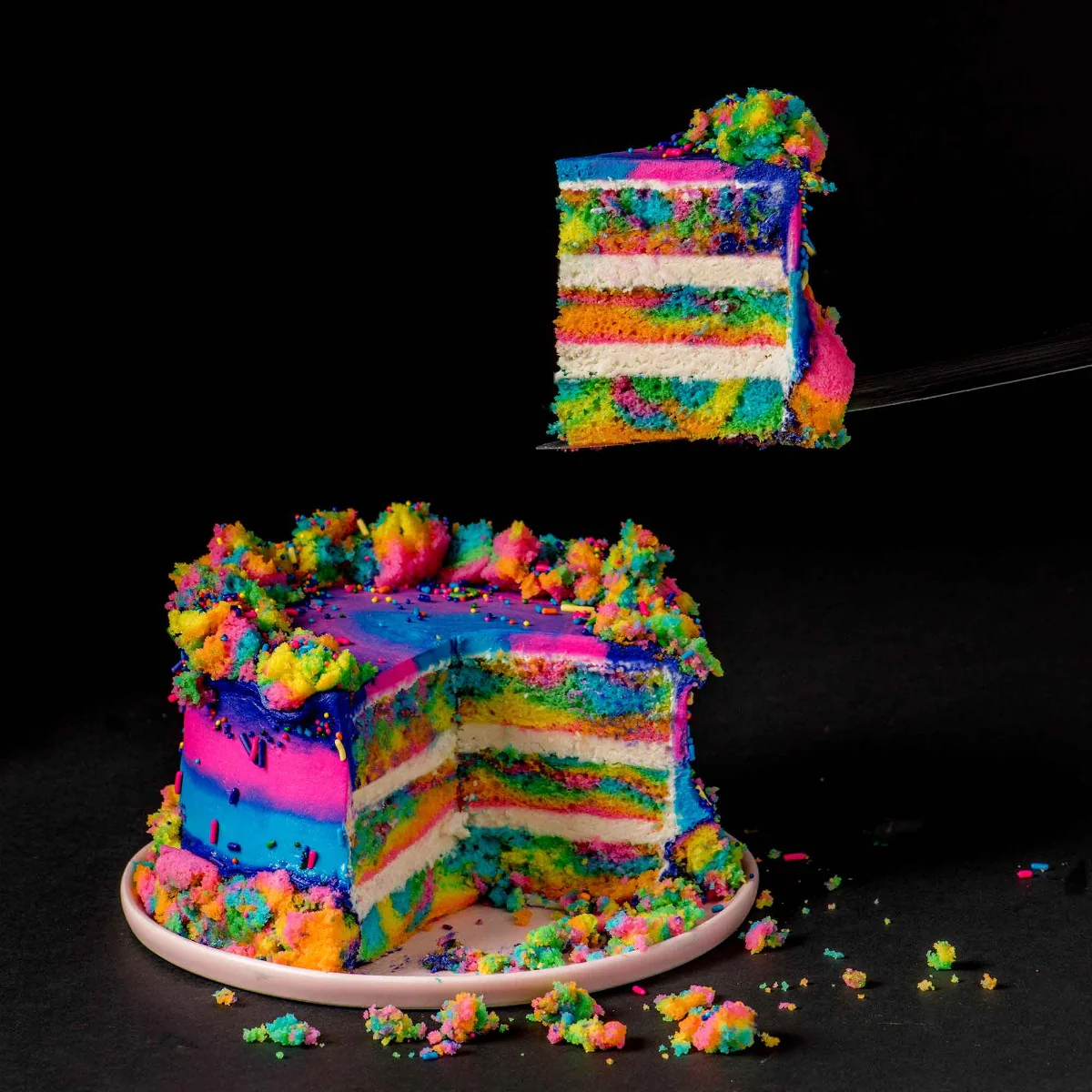 Electric Tie-Dye Layer Cake - Image 2