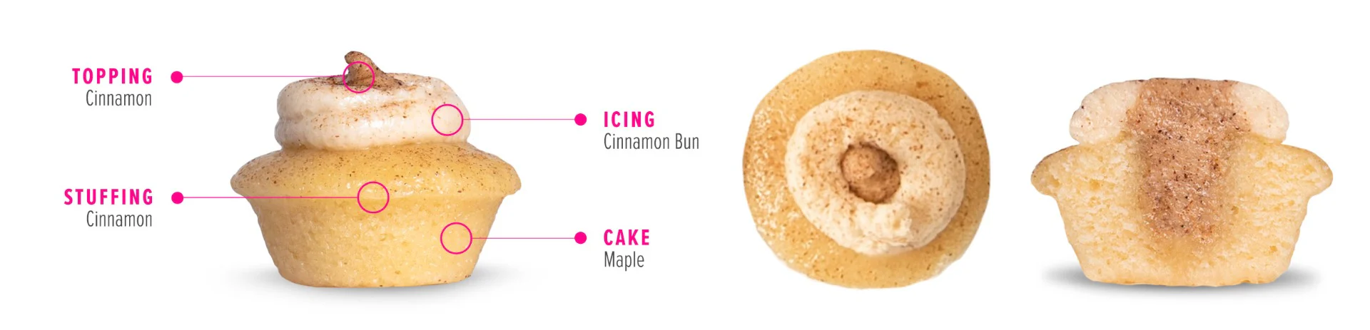 Vegan Maple Cinnamon Bun Cupcake - Image 3