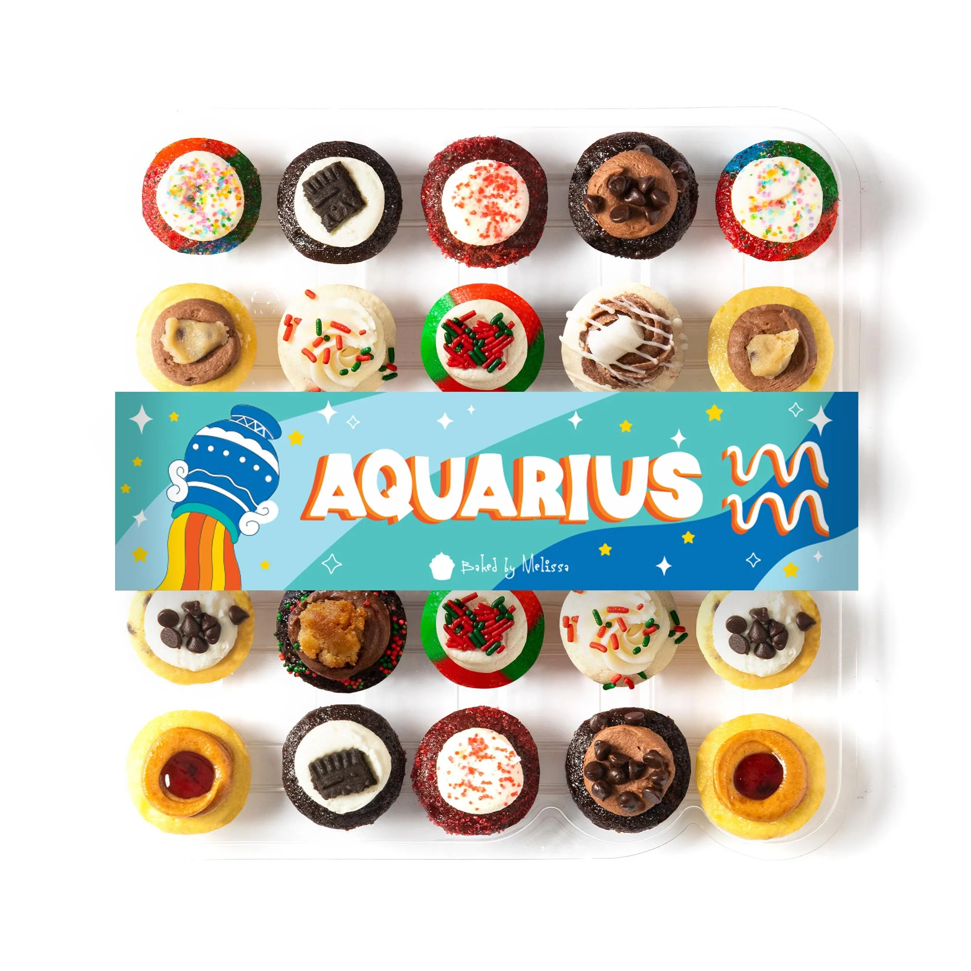 Aquarius Cupcakes 25-Pack